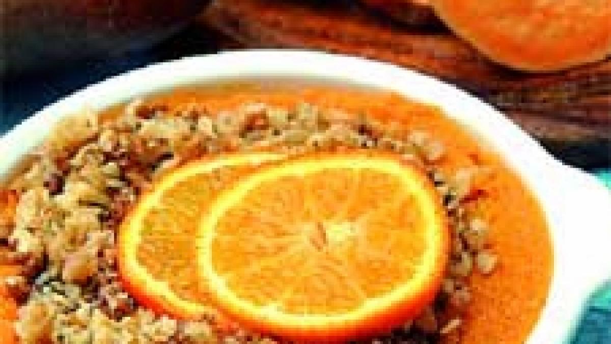 Piure de cartofi dulci cu nuci