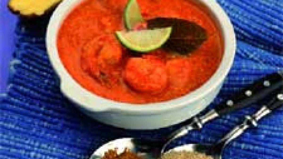 Creveţi în sos curry