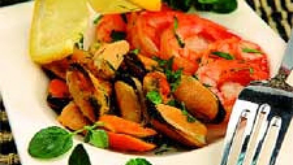 Fructe de mare cu sos alb