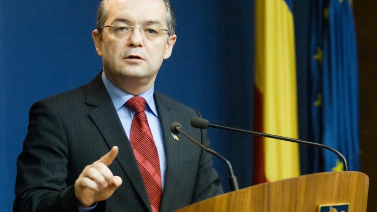 Emil Boc: Am reuşit să stabilizăm ţara. Din 2011, mergem pe creştere economică