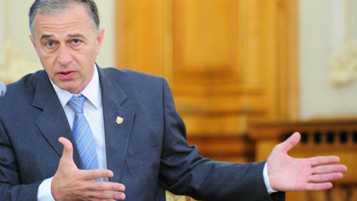 Mircea Geoană, pus pe tuşă şase luni