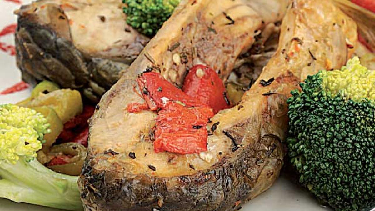 Crap cu broccoli şi legume