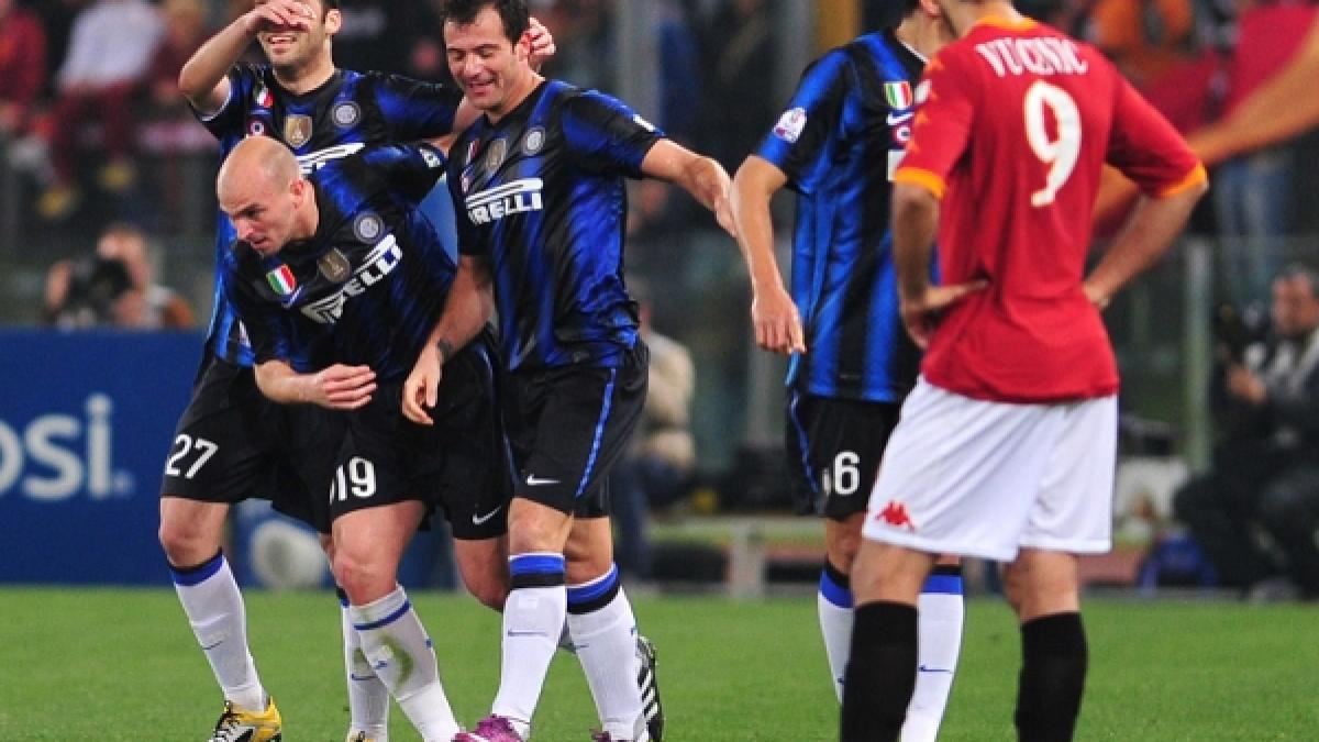 Inter Milano a învins pe AS Roma printr-un golazo reuşit de Stankovic - video