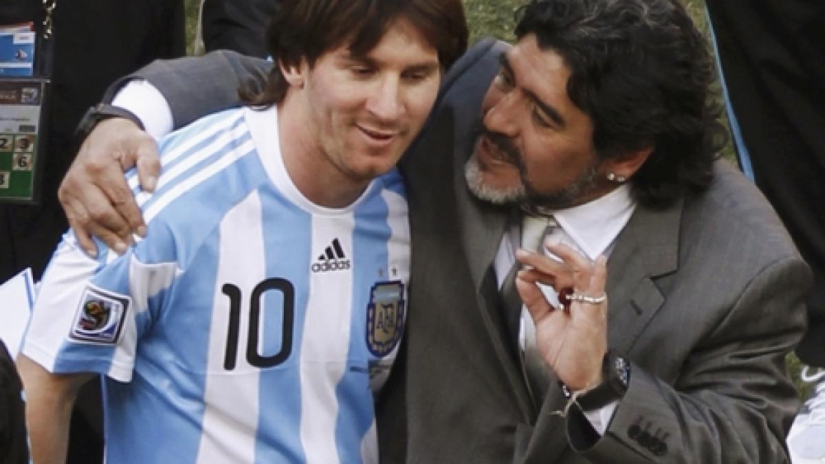 Maradona: "Istoria va decide cine este mai bun între mine şi Messi"