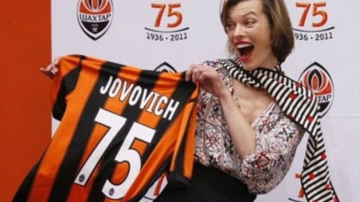 Milla Jovovich joacă la Şahtior Doneţk