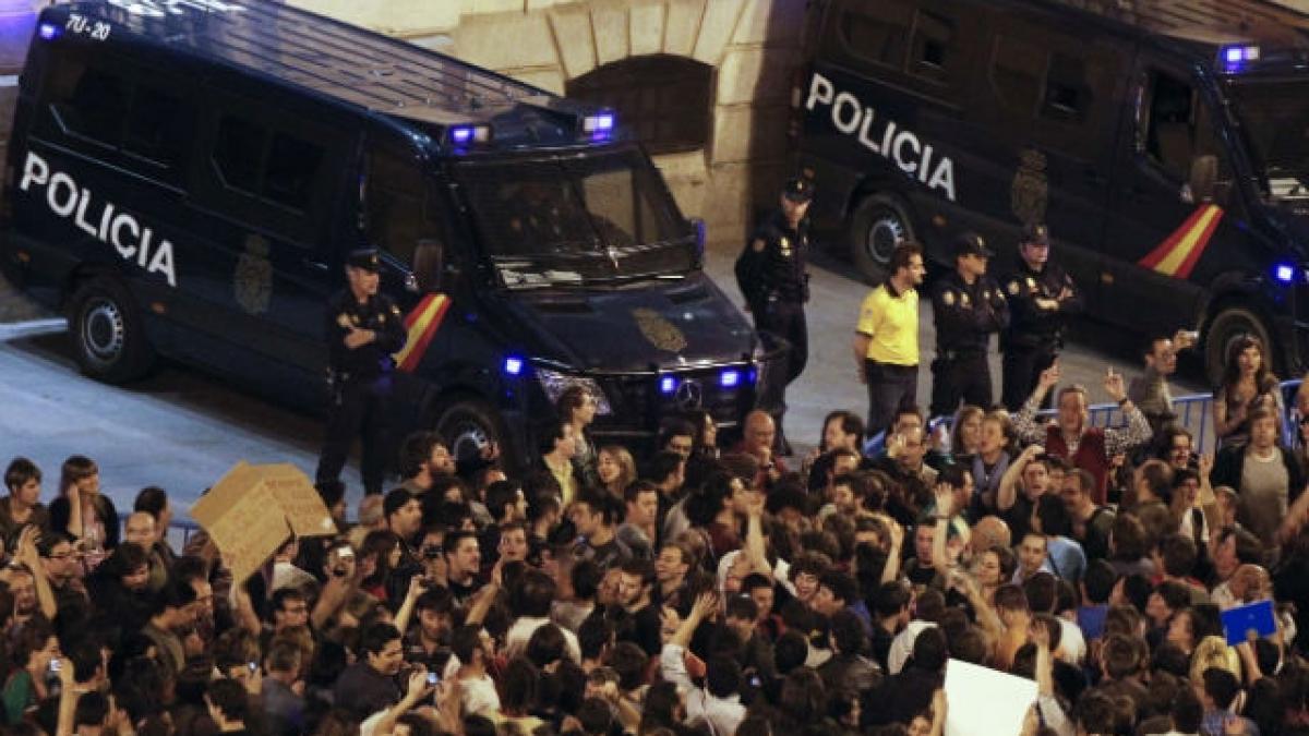 Proteste masive la Madrid.