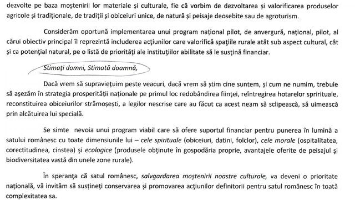 Satul românesc, la mila Elenei Udrea.