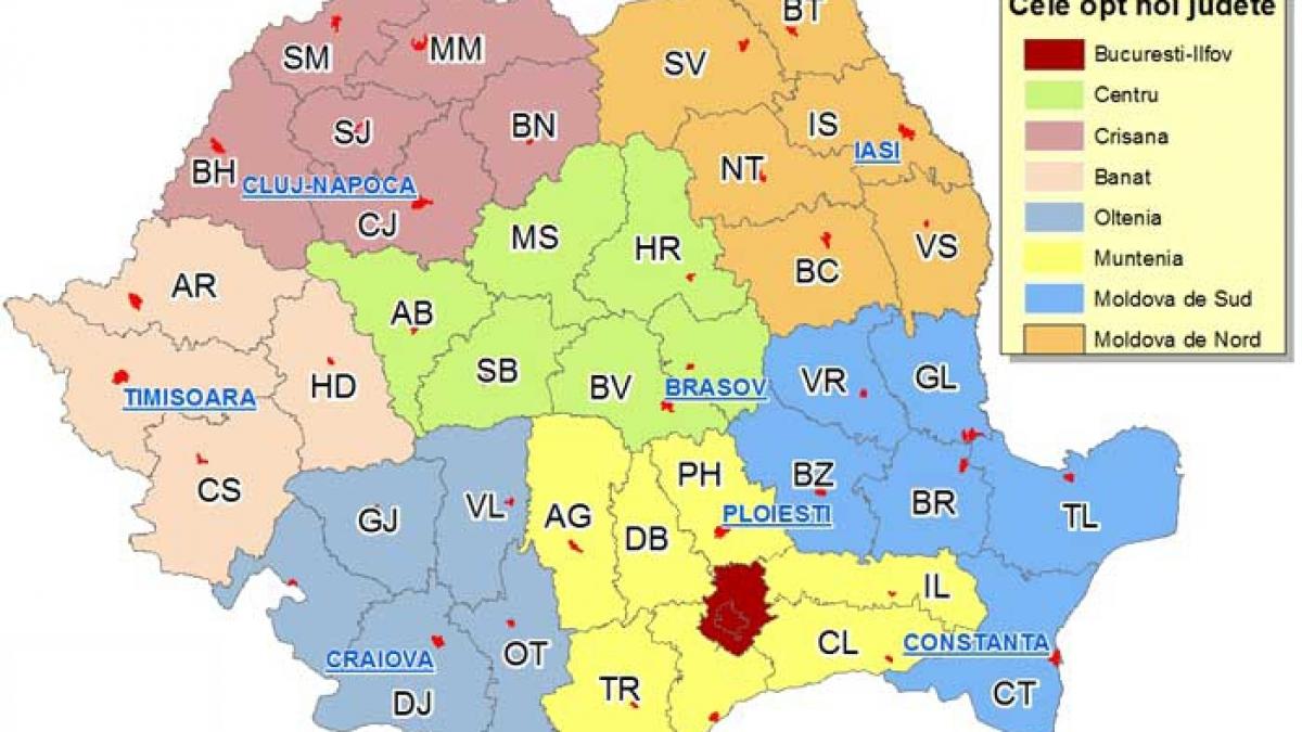 România spartă în 8. Vezi cine ar ieşi ”voievod” la următoarele alegeri.