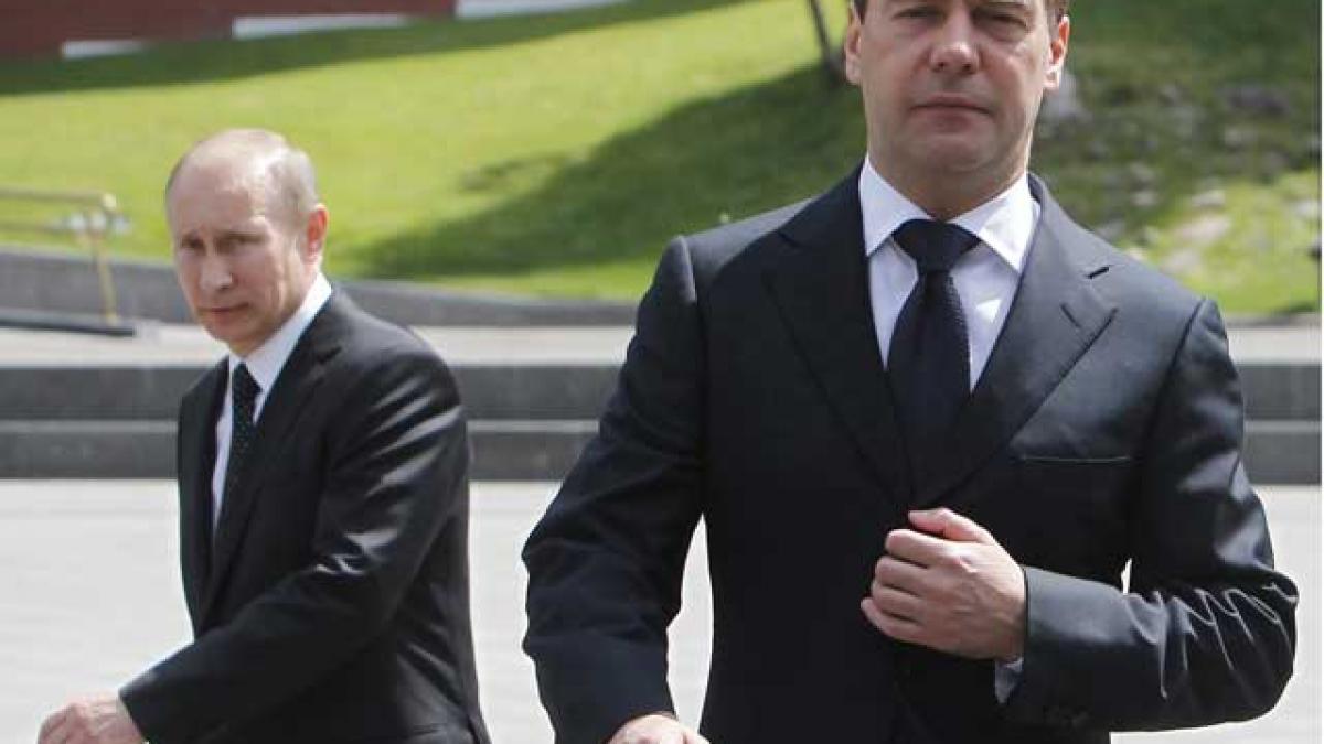 Băsescu, taxat dur de Medvedev
