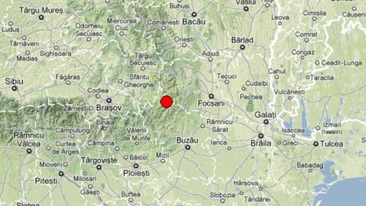 Cutremur de 3,4 grade pe scara Richter, în zona Vrancea