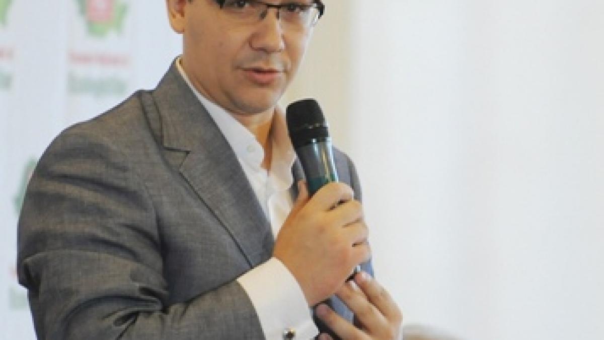 Ponta: "Când USL vine la putere, vom verifica cine a distrus Complexurile!"