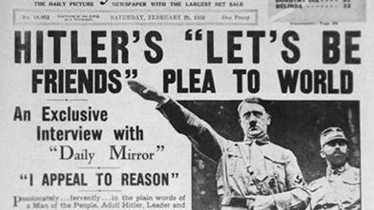Daily Mirror 1936: Interviu în exclusivitate cu Adolf Hitler