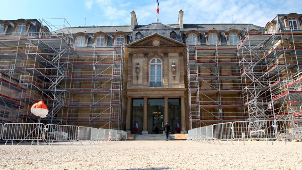 Palatul Elysee s-a transformat în şantier