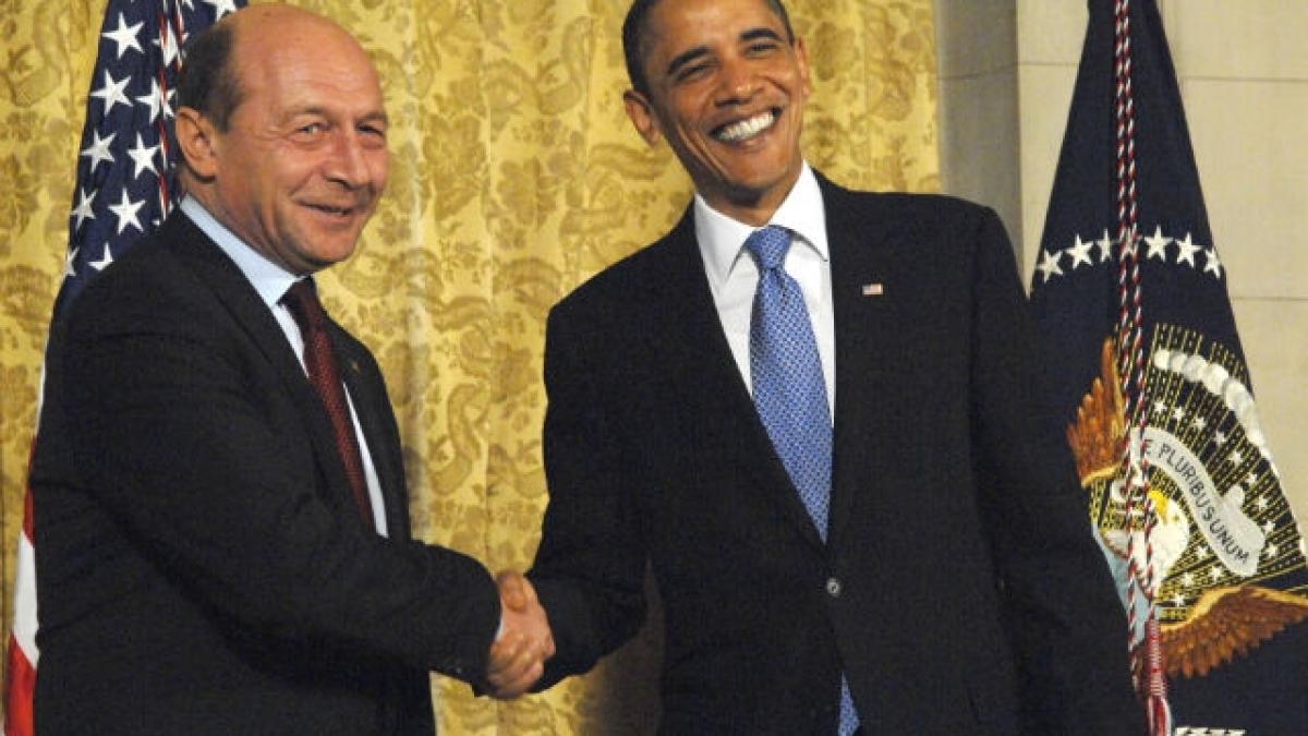 Băsescu s-a întâlnit cu Obama la Casa Albă