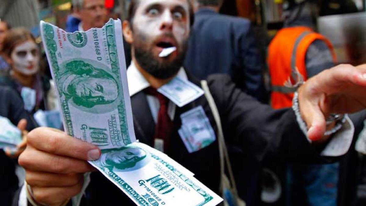 New York: Protest cu zombi