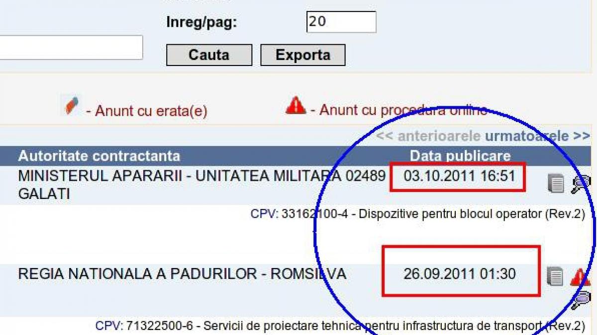 Pe SEAP bate vântul, dupa introducerea verificării documentaţiei de atribuire înainte de postare
