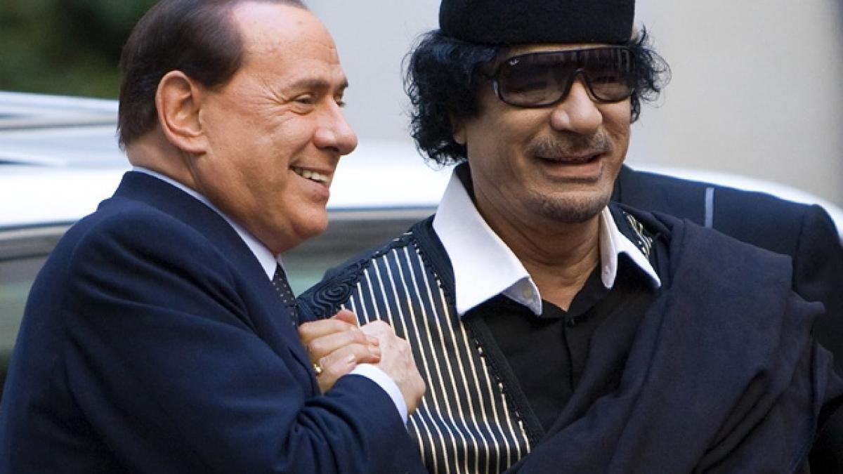Berlusconi: "Războiul din Libia s-a terminat!". Premierul italian se temea că Gaddafi vrea să-l asasineze