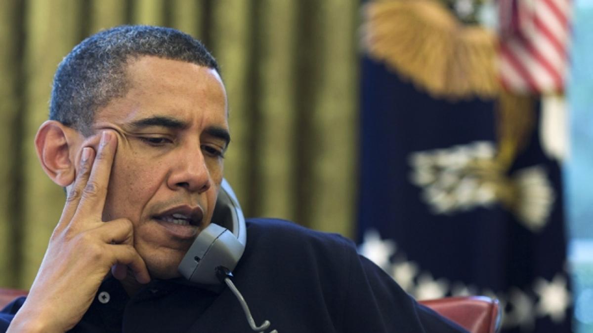 Barack Obama a vorbit cu Angela Merkel la telefon despre criza din zona euro