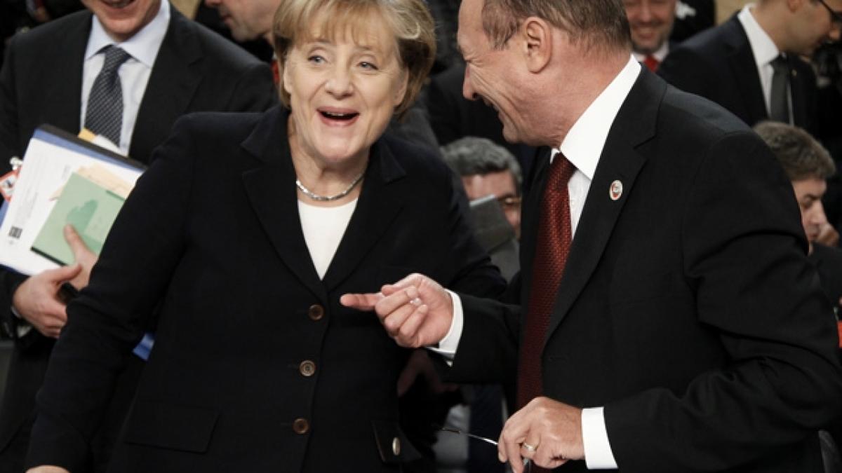 Băsescu se întâlneşte cu Angela Merkel, pe 10 noiembrie, la Berlin