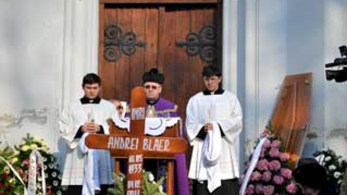 Andrei Blaier, înmormântat cu onoruri militare