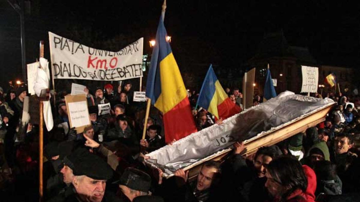 A patra zi de proteste: Deşteaptă-te române!