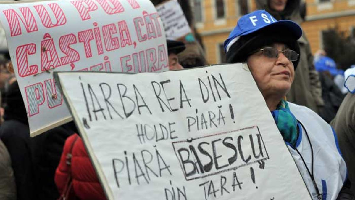 Proteste în ţară: „Vedem portocaliu de foame”