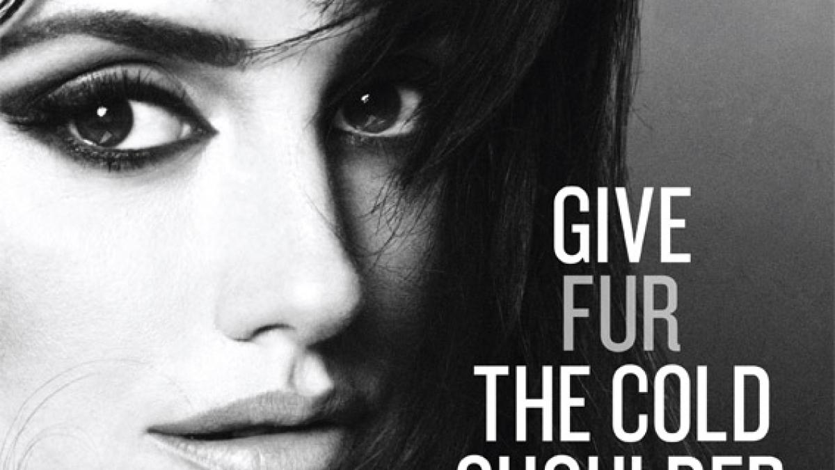 Penelope Cruz s-a dezbrăcat pentru PETA