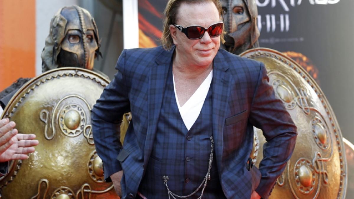 Mickey Rourke, la Bucureşti