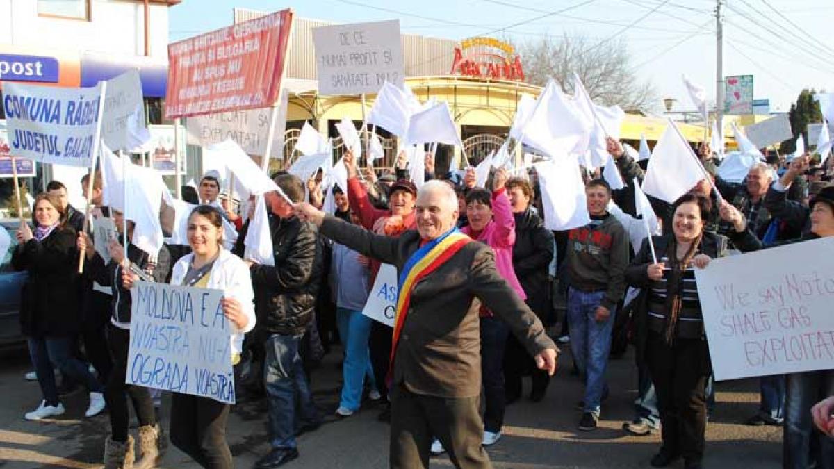 Protest la Bârlad împotriva gazelor de şist