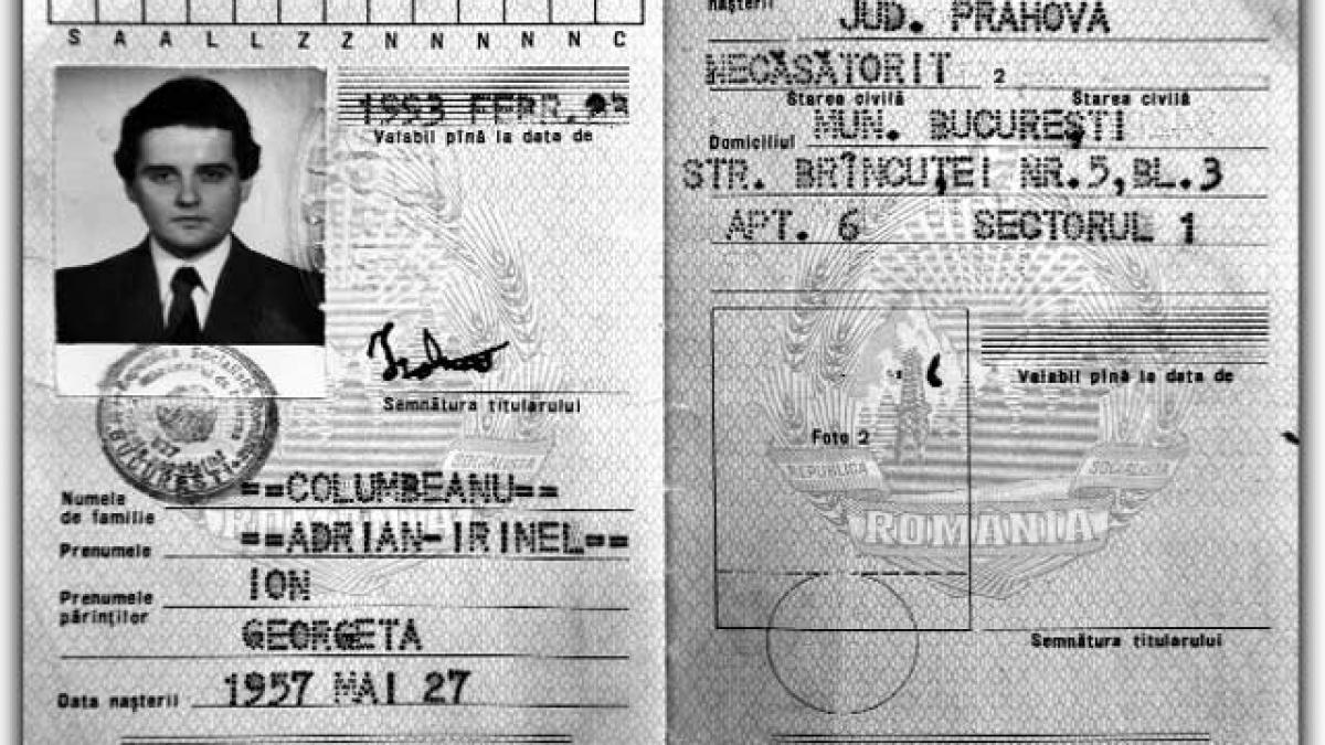 Povestea buletinului lăsat gaj de Irinel Columbeanu. FOTO SENZAŢIONALĂ