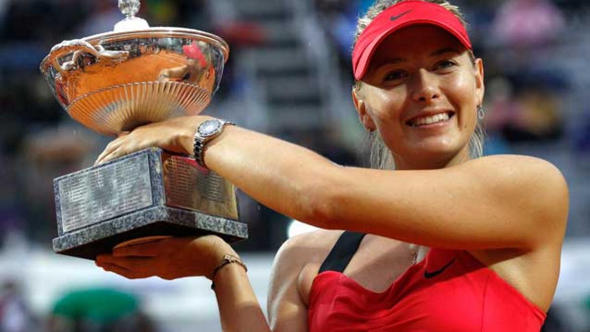 Maria Şarapova a câştigat turneul de la Roma