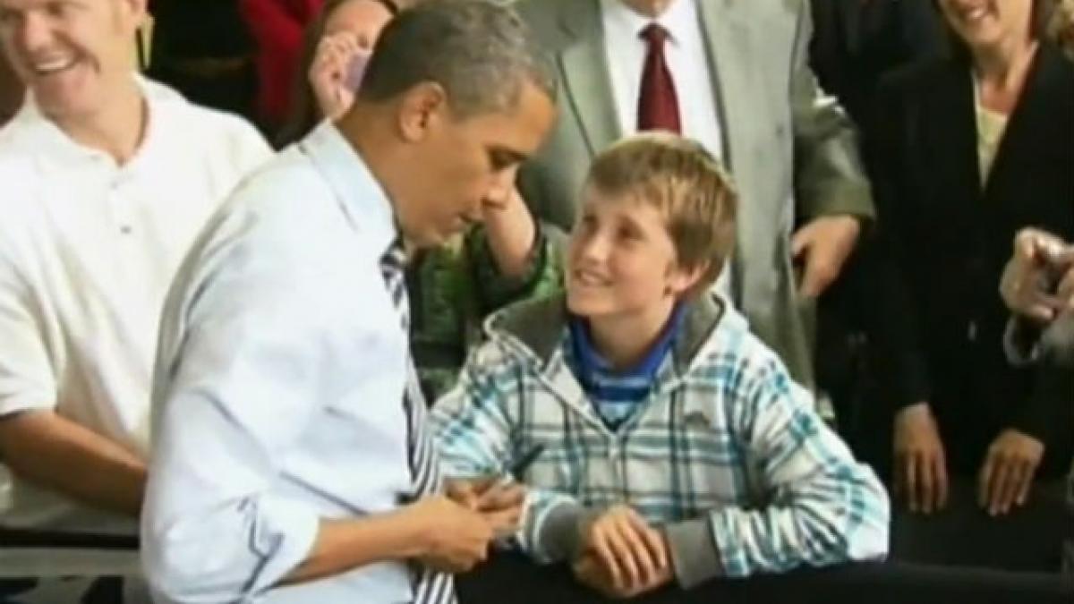VIDEO: Un elev a chiulit de la şcoală ca să-l asculte pe Barack Obama. Cum a reacţionat preşedintele SUA