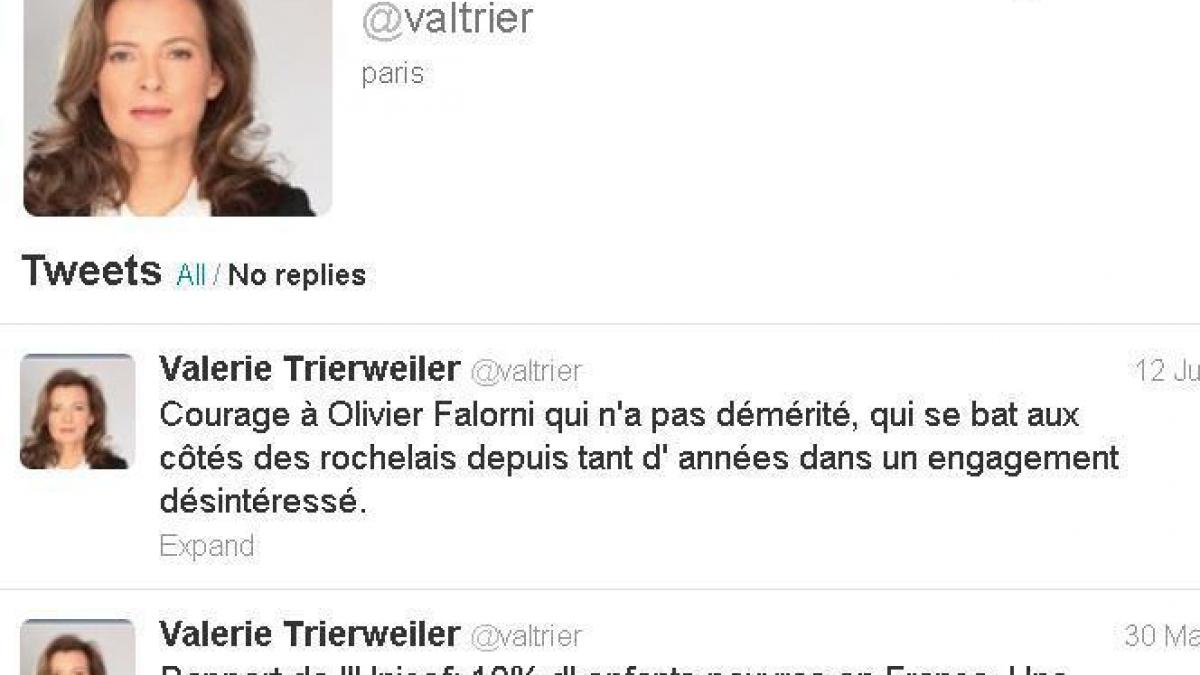 Mai uşor cu Twitter-ul, doamna Trierweiler!