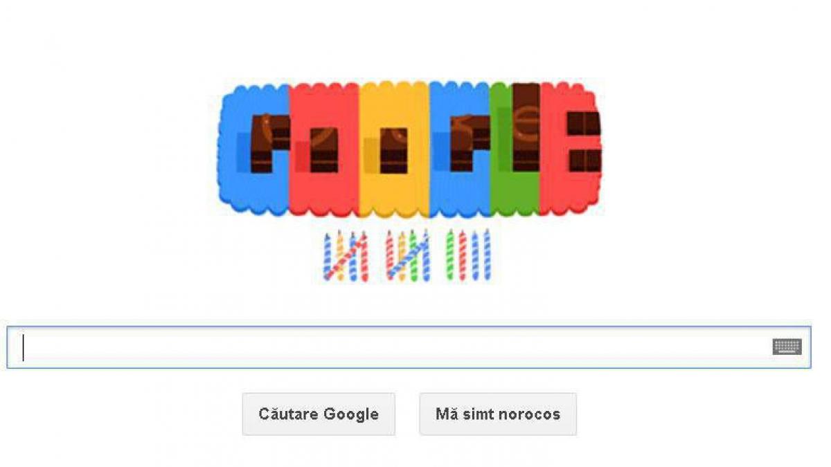 Google împlineşte 14 ani! Motorul de căutare, sărbătorit printr-un doodle special