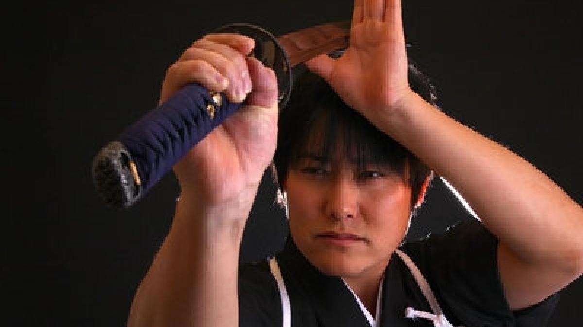 demonstratie sabie maestru japonez isao machii