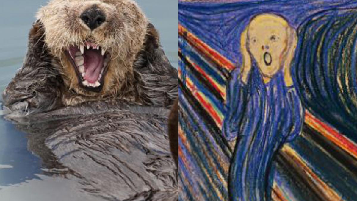 FOTO: Ce au în comun o vidră de mare şi "Ţipătul" lui Munch