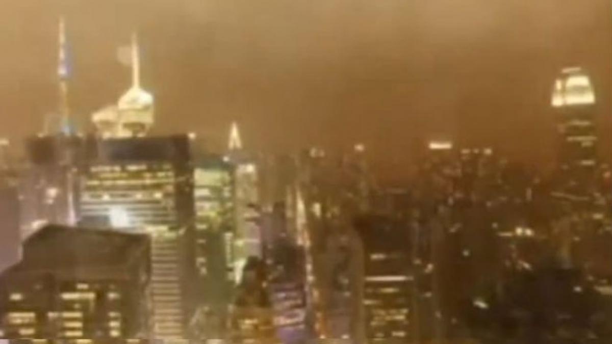 video uraganul sandy filmat pe repede inainte