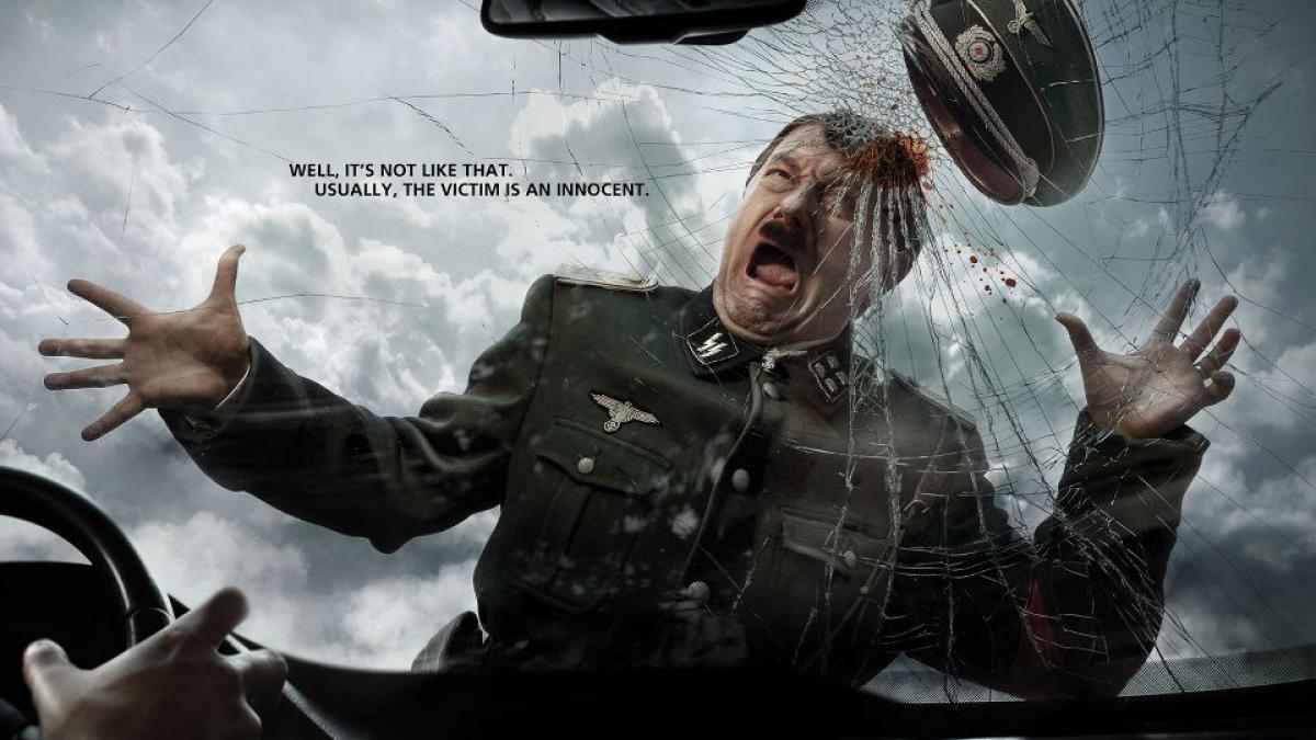  Hitler – lovit de mașină în România. Vezi imaginile care ar trebui să-i sperie pe șoferi