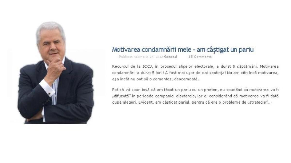 "Am câştigat un pariu". Ce spune Adrian Năstase despre MOTIVAREA condamnării sale
