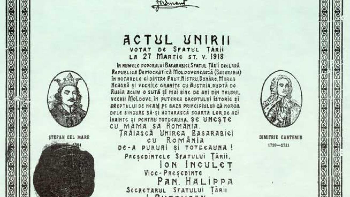 Basarabia şi Marea Unire, la Miercurea Ciuc