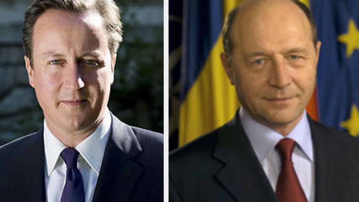 David Cameron vs Băsescu. În ce punct se situează premierul britanic în totală opoziţie faţă de preşedintele României