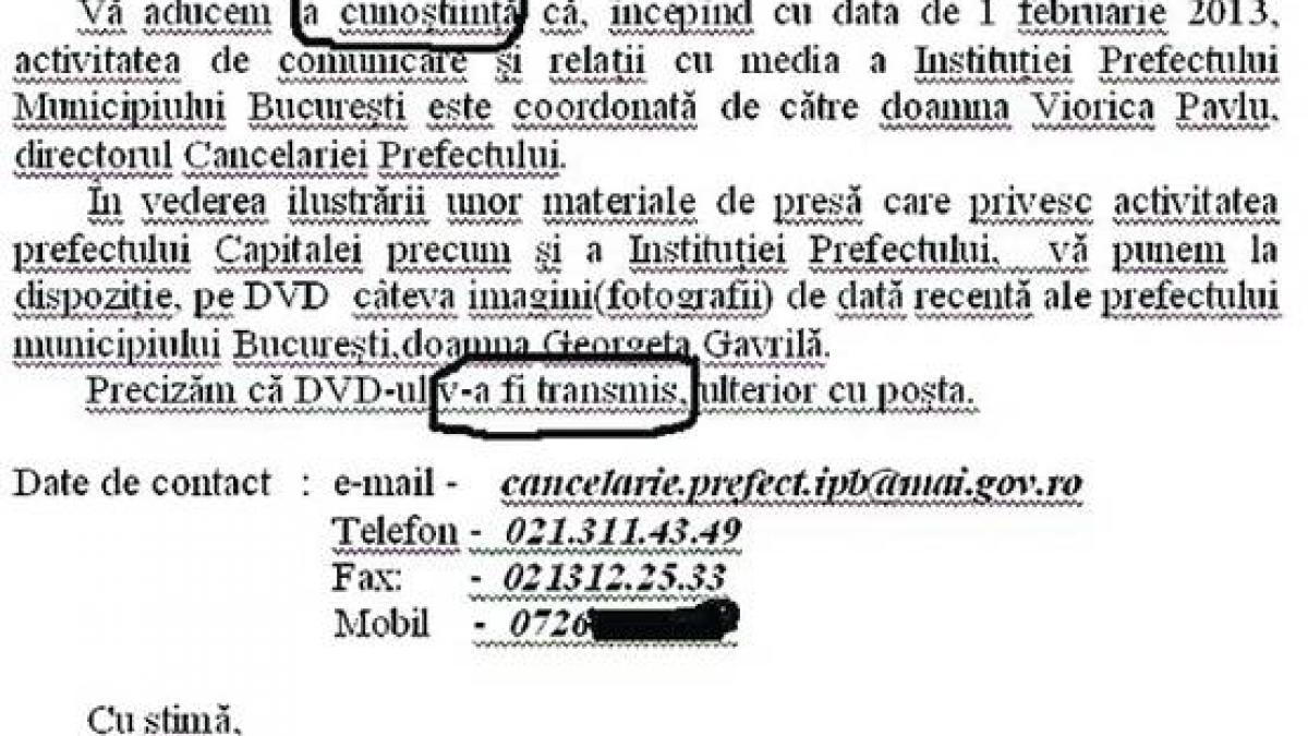 Directoare din Prefectură, demisă pentru că nu ştie să scrie