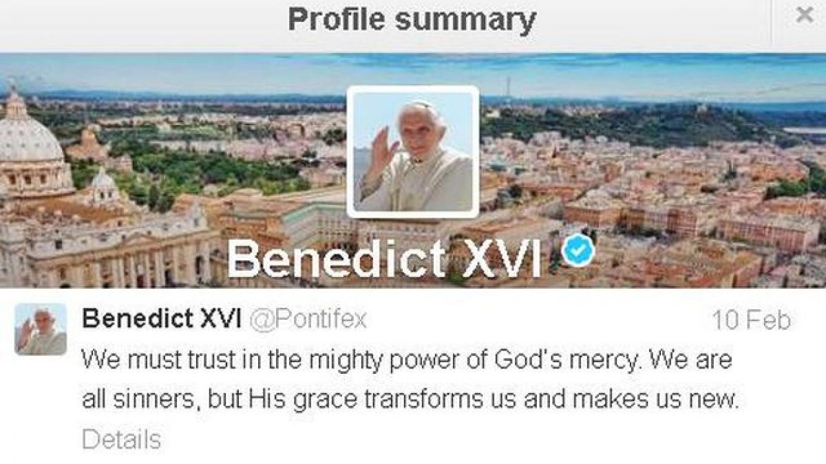 Citeşte ULTIMUL MESAJ postat pe Twitter de Papa Benedict al XVI-lea, înainte de demisie
