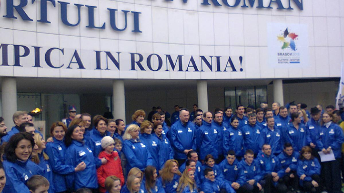 Flacăra olimpică este la Braşov