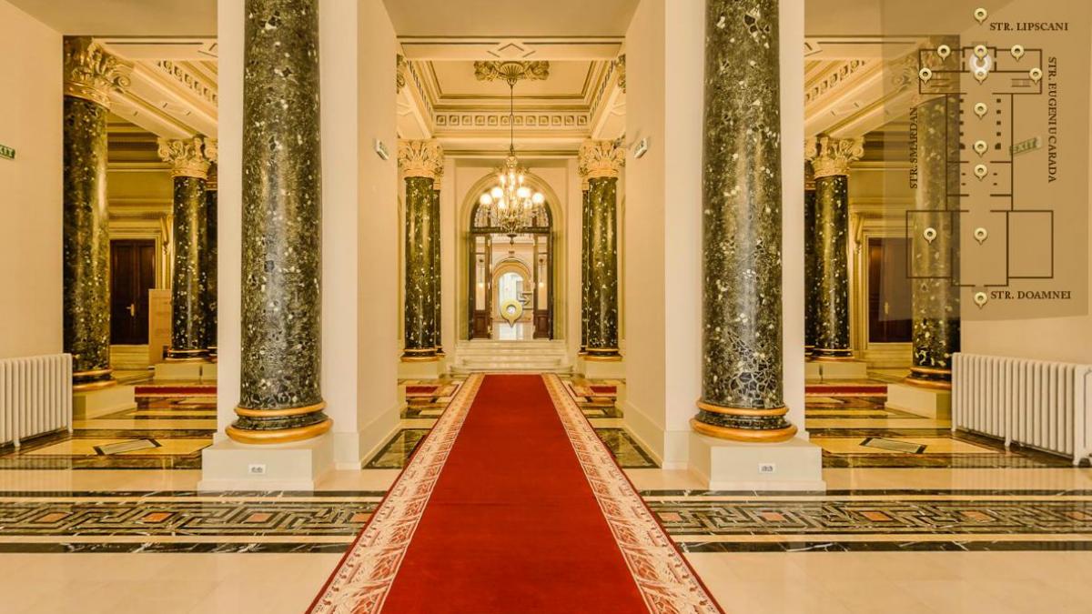 TUR VIRTUAL la BNR: Cum arată Sala Consiliului de Administraţie sau vechiul cabinet al guvernatorului