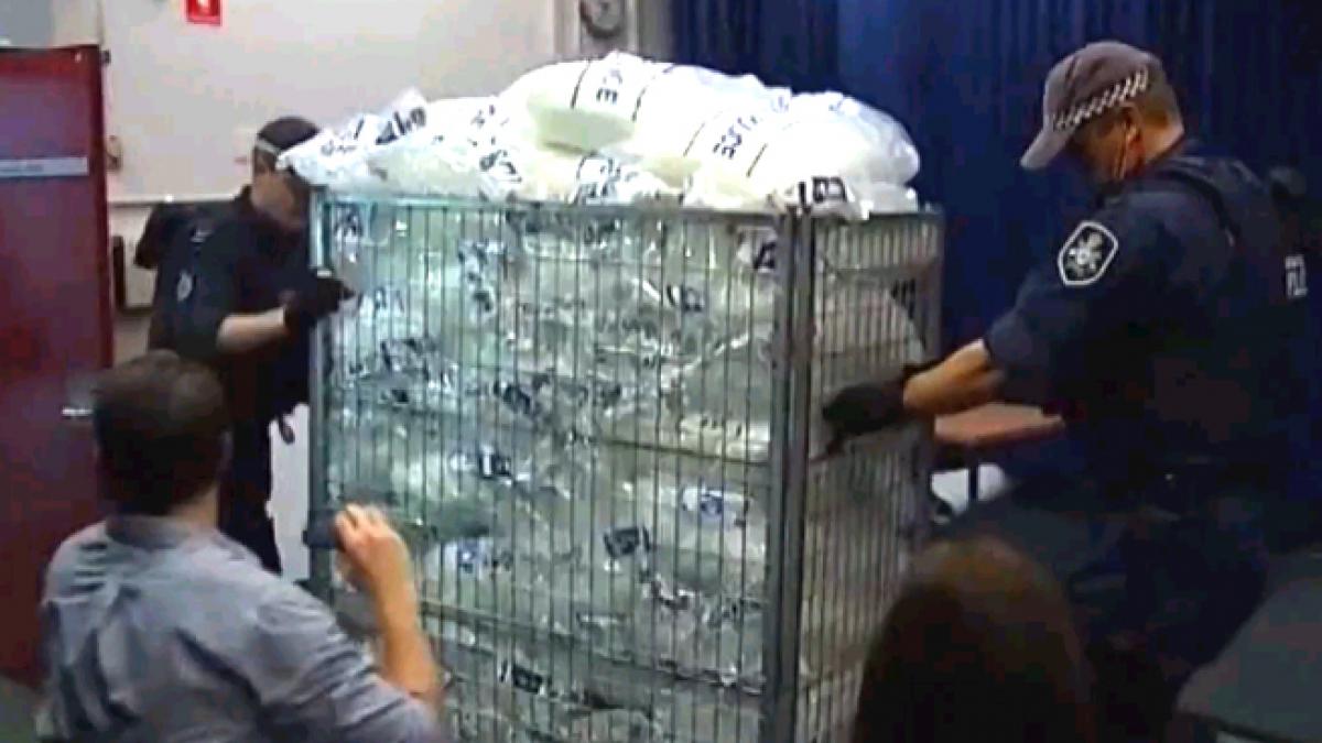 mai mult de jumatate de tona de metamfetamine confiscate de politia din sydney