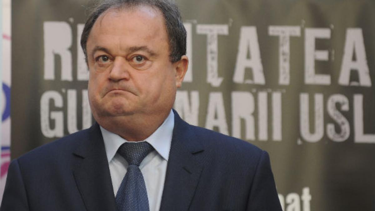 Vasile Blaga: Ar fi naturală o alianţă cu PNL, în schimb nu mă văd la guvernare cu Dan Diaconescu