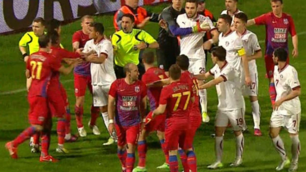 Vezi ce sanctiuni dictat LPF dupa derby-ul Rapid - Steaua