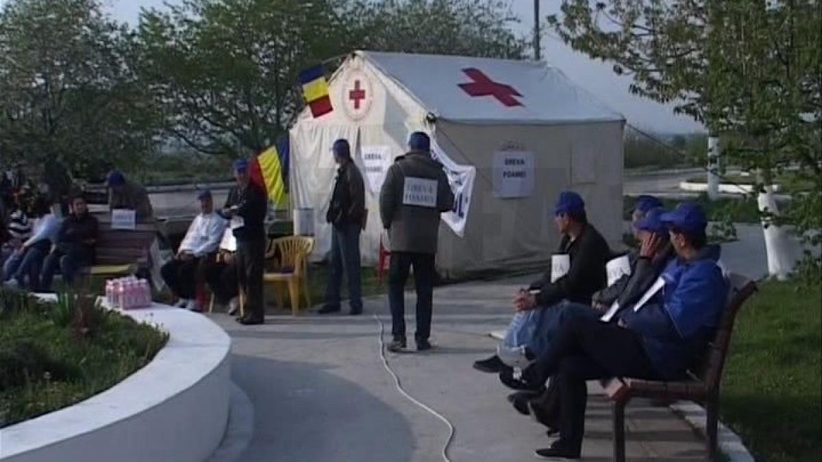 Greva foamei la Uzinele Sodice Govora: Numărul salariaţilor care protestează a ajuns la 47