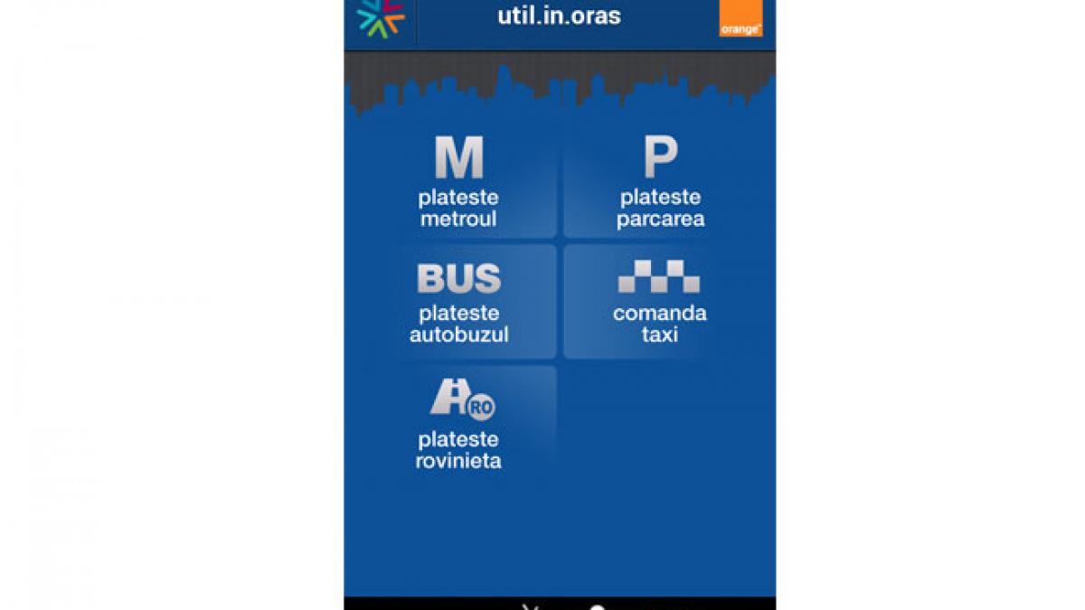 Plăţi mobile prin aplicaţia Oraşul Meu